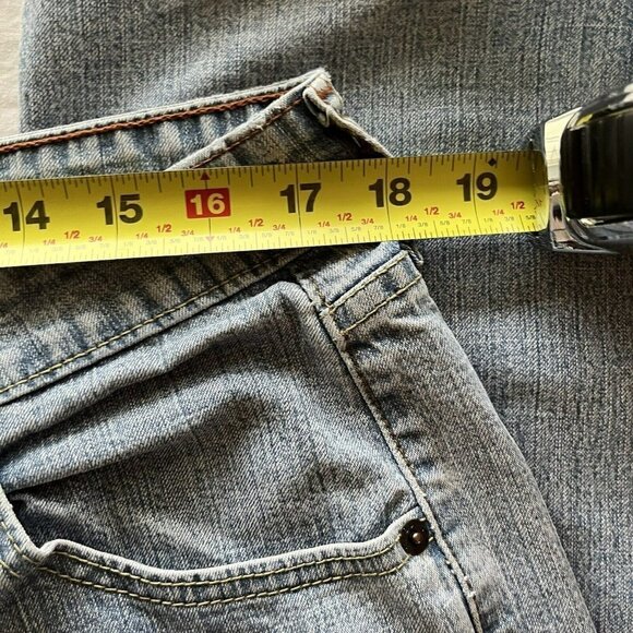 Levi’s Stretch Low Rise* Bootcut Light Wash 5-Pocket Jeans-16 Medium - Picture 10 of 12
